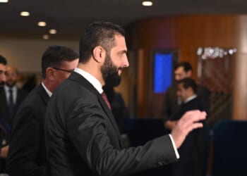 Syrian president Ahmed al Shara.