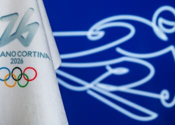 The logo of the Milan Olympics.