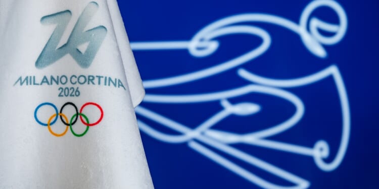 The logo of the Milan Olympics.