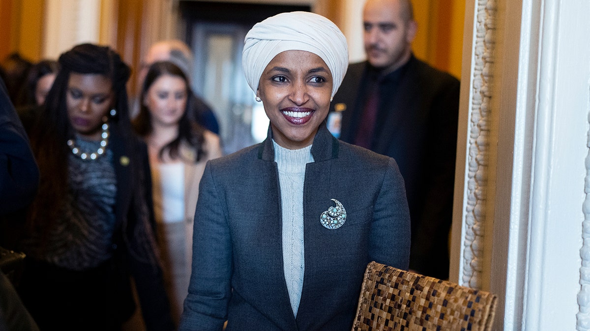 Rep. Ilhan Omar smiling.