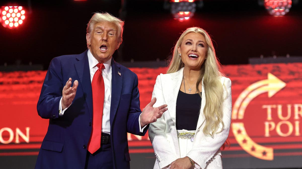 Erika Kirk and President Donald Trump