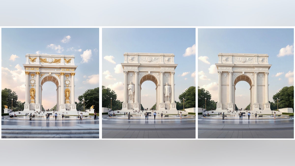 Mock up of the "Arc de Trump"