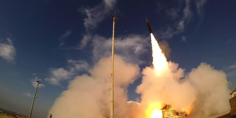 An Arrow-3 missile test.