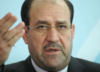 Former Iraqi prime minister Nouri al-Maliki.