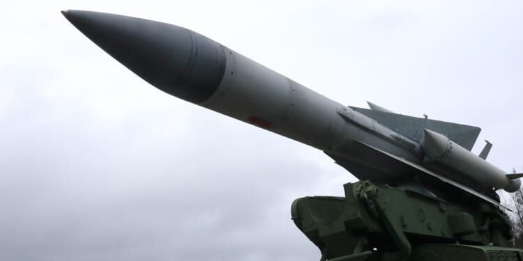 A Russian ground-to-air missile.