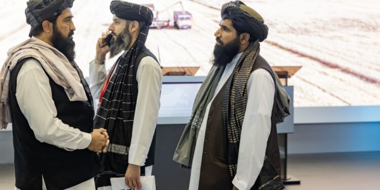 Taliban delegation appears at St. Petersburg Forum in Russia.