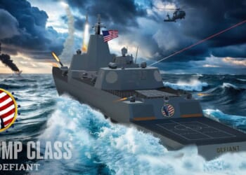 A Trump-class battleship.