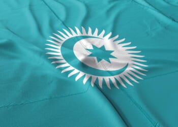 Flag of the Organization of Turkic States.