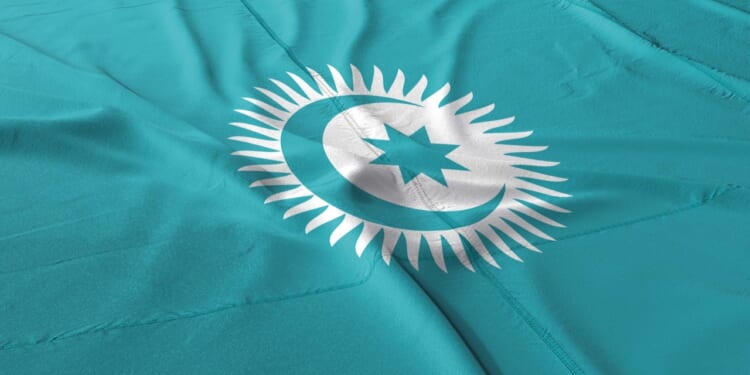 Flag of the Organization of Turkic States.