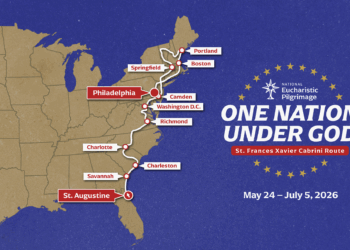 ‘One Nation Under God:’ 2026 National Eucharistic Pilgrimage inspired by 250th anniversary of U.S. – Catholic World Report