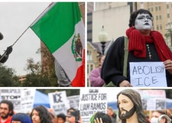 Hundreds of Protesters, Student Walkouts Occupy Downtown San Antonio to Demand Abolishing ICE