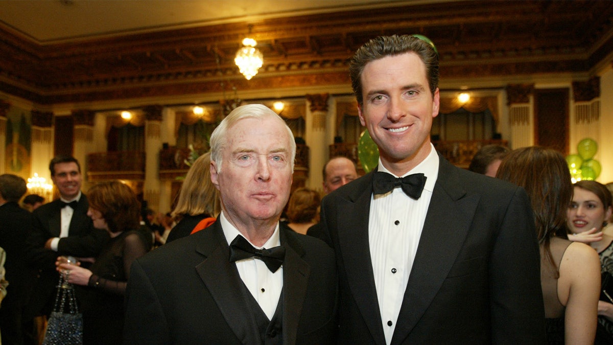 Gov. Newswom with his father