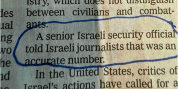 New York Times Misleads Readers on Gaza Death Toll