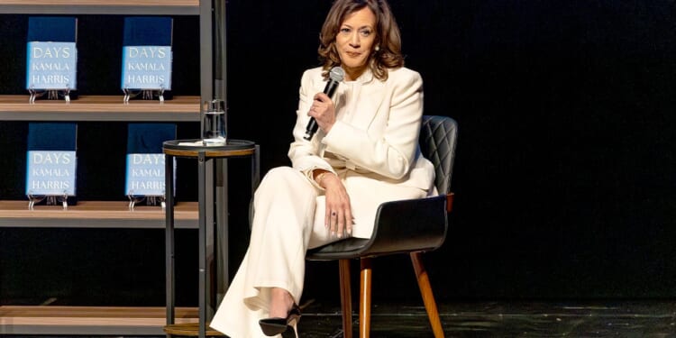 Kamala Harris urges 'guardrails' on Trump at Richmond book tour event