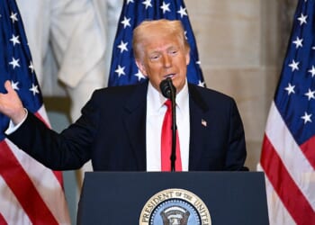 President Donald Trump attends National Prayer Breakfast