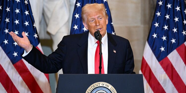 President Donald Trump attends National Prayer Breakfast