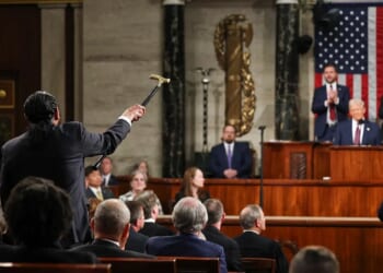Al Green present for Trump State of the Union after being ejected in 2025