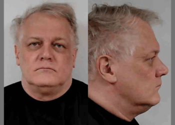 A mugshot of Gerald Brown, a former pilot arrested for providing military training to Chinese pilots.