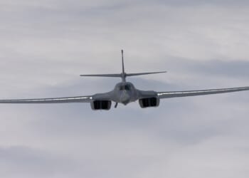 A B-1 Lancer in flight.