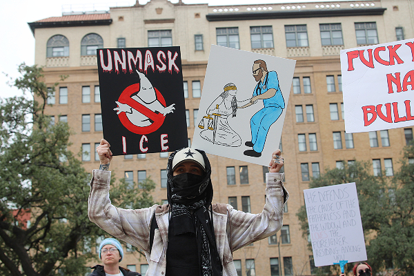 San Antonio Anti-Israel Protester (Randy Clark/Breitbart Texas)