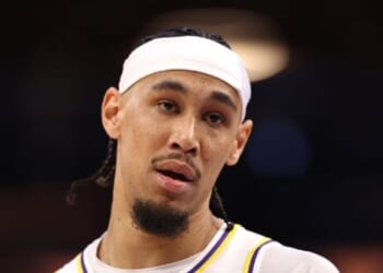 Lakers' Jaxson Hayes Suspended After Shoving Wizards Mascot, Causing Collision with Cheerleader