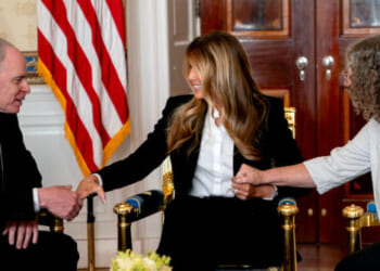 Melania Trump Meets Freed Hamas Hostages Keith, Aviva Siegel