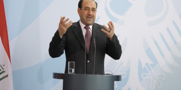 Iraqi prime minister Nuri al-Maliki attends summit in Germany.