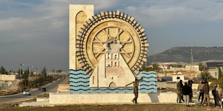 Syrian monument in Hama.