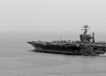 The USS Abraham Lincoln in the Arabian Sea.