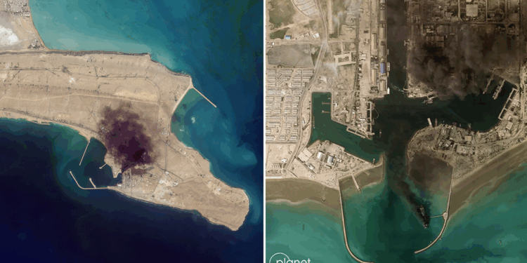 Satellite images show Iranian sites before and after US-Israeli airstrike damage