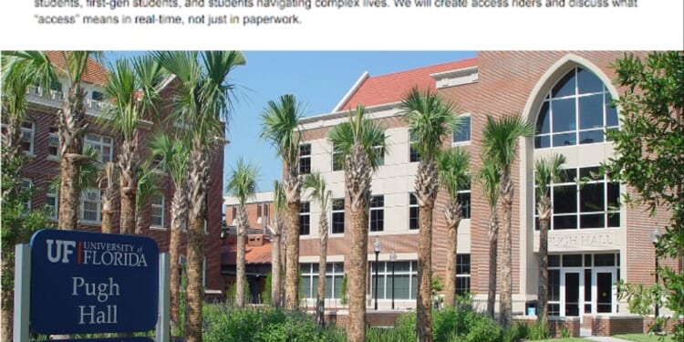 University of Florida Pulls Illegal Course Syllabus Offering Special Accommodations to 'Queer and Trans,' 'BIPOC' Students