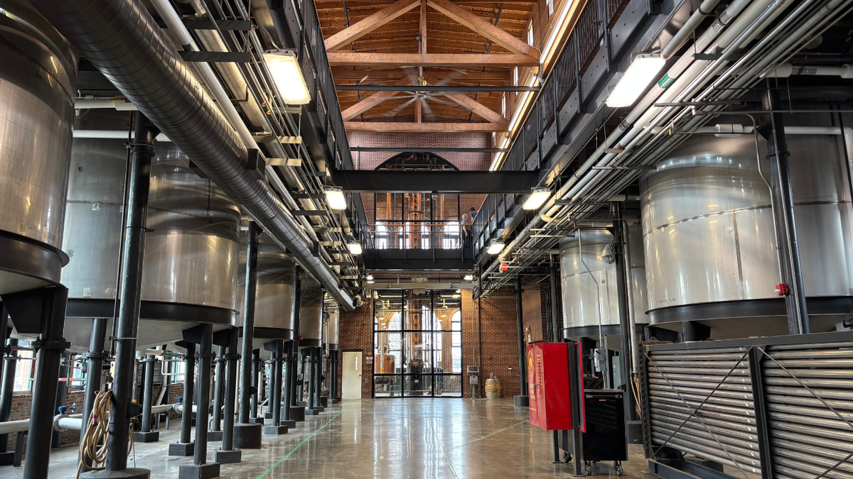 A view of the production facility at Angel’s Envy in Louisville, Kentucky, on March 3, 2026.