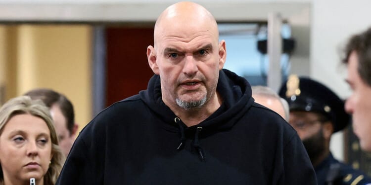 Fetterman breaks with Democrats, backs Trump pick Mullin for DHS secretary role