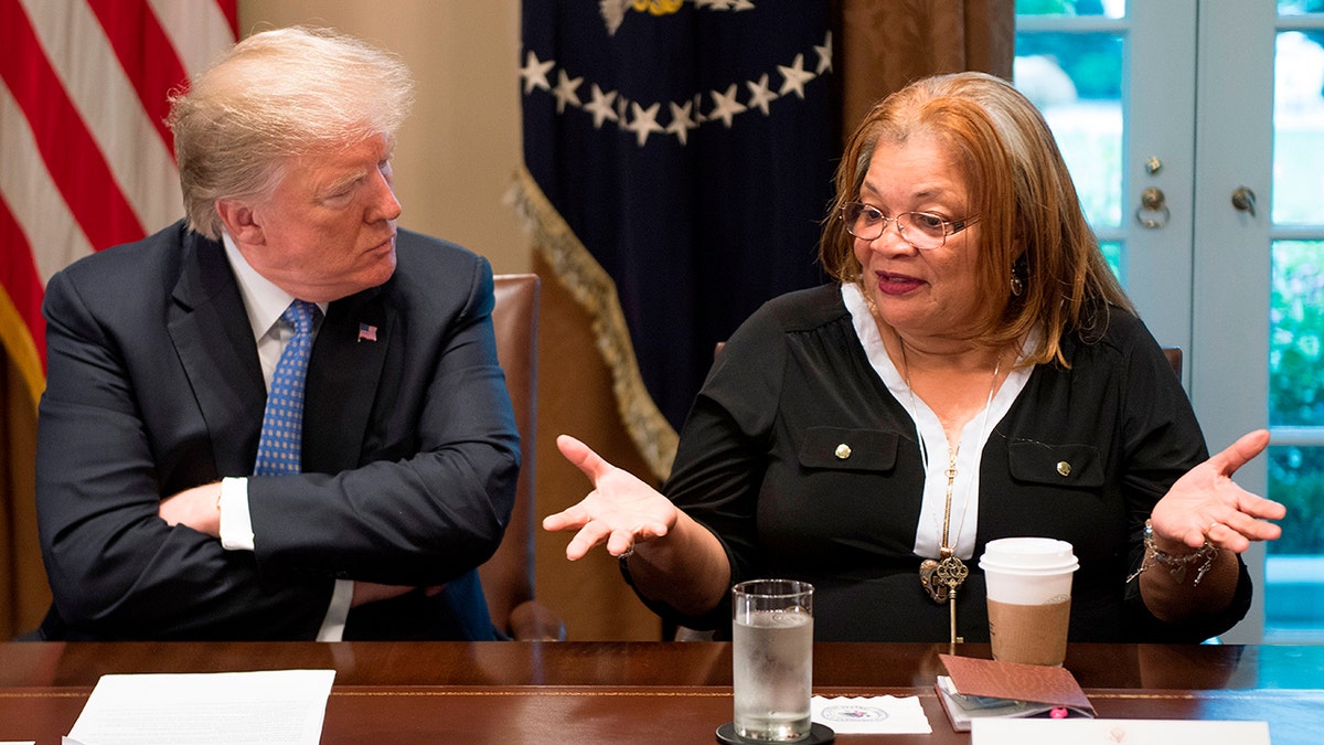 President Donald Trump and Dr. Alveda King