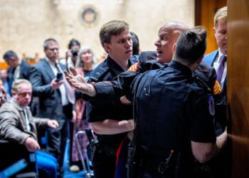 Marine vet Brian McGinnis vows to stay in Senate race after viral Sheehy clash