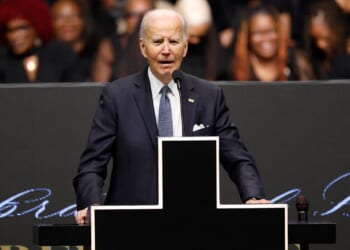 Biden tells mourners he's 'smarter than most' at Jackson memorial