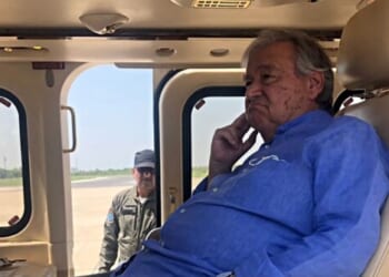 U.N. Chief Guterres Touches Down in Beirut for ‘Visit of Solidarity’