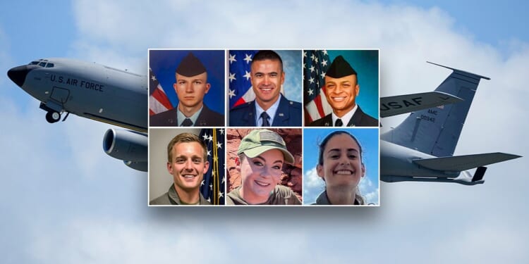 Pentagon identifies 6 US airmen killed in KC-135 tanker crash in Iraq