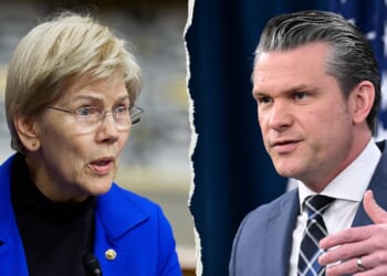 Warren downplays Nazi-linked symbol after scrutinizing Hegseth's Christian tattoos