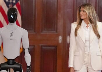 Melania Trump and humanoid robot figure 03 make history at White House