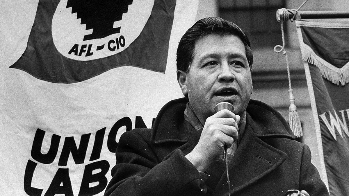 Cesar Chavez at rally