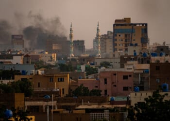 A view of Khartoum, Sudan, during the 2021 military coup.