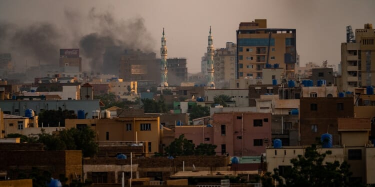 A view of Khartoum, Sudan, during the 2021 military coup.