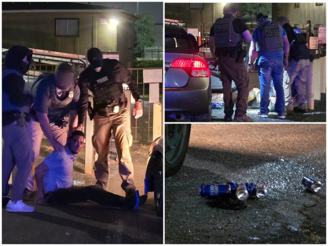 An alleged drunk driver and passenger will be removed from the U.S. after ICE nighttime operation. (Bob Price/Breitbart Texas)