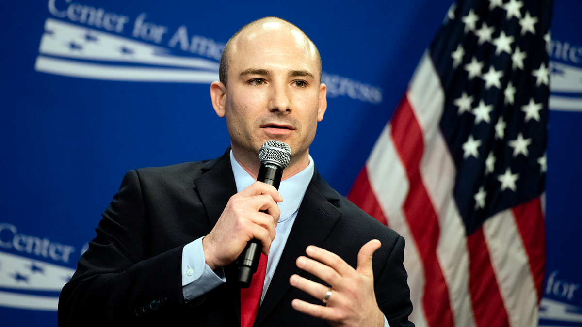 Fairfax County Commonwealth's Attorney Steve Descano speaking at an event.