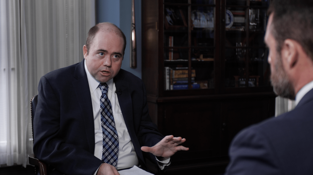 Sen. Markwayne Mullin (R-OK) told Breitbart News in a long-form exclusive on-camera interview in early February in his U.S. Senate office that the Chinese Communist Party (CCP) has had its plans for global domination through the Belt and Road Initiative disrupted by President Donald Trump.