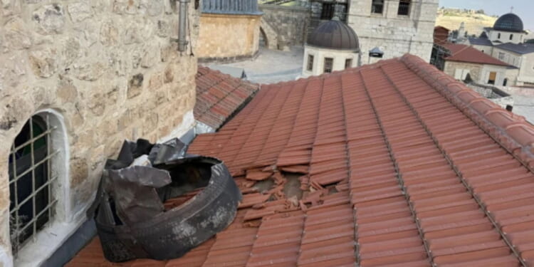 Iranian missile fragments fall near Church of the Holy Sepulchre