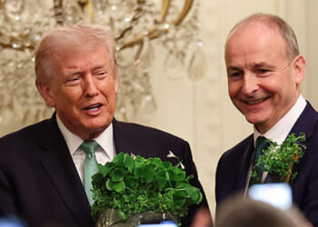 Irish Taoiseach Gives Trump Shamrock Bowl in St. Patrick's Day Tradition