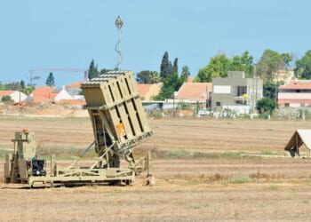 An Israeli "Iron Dome" anti-air missile battery.