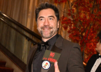 Javier Bardem Shouts 'No to War and Free Palestine'